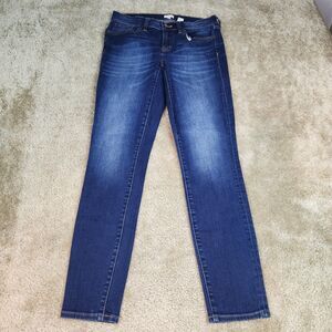 J. Crew Stretch Low-Rise Skinny-Leg Women's Size 26/28 Blue Denim Jeans #581